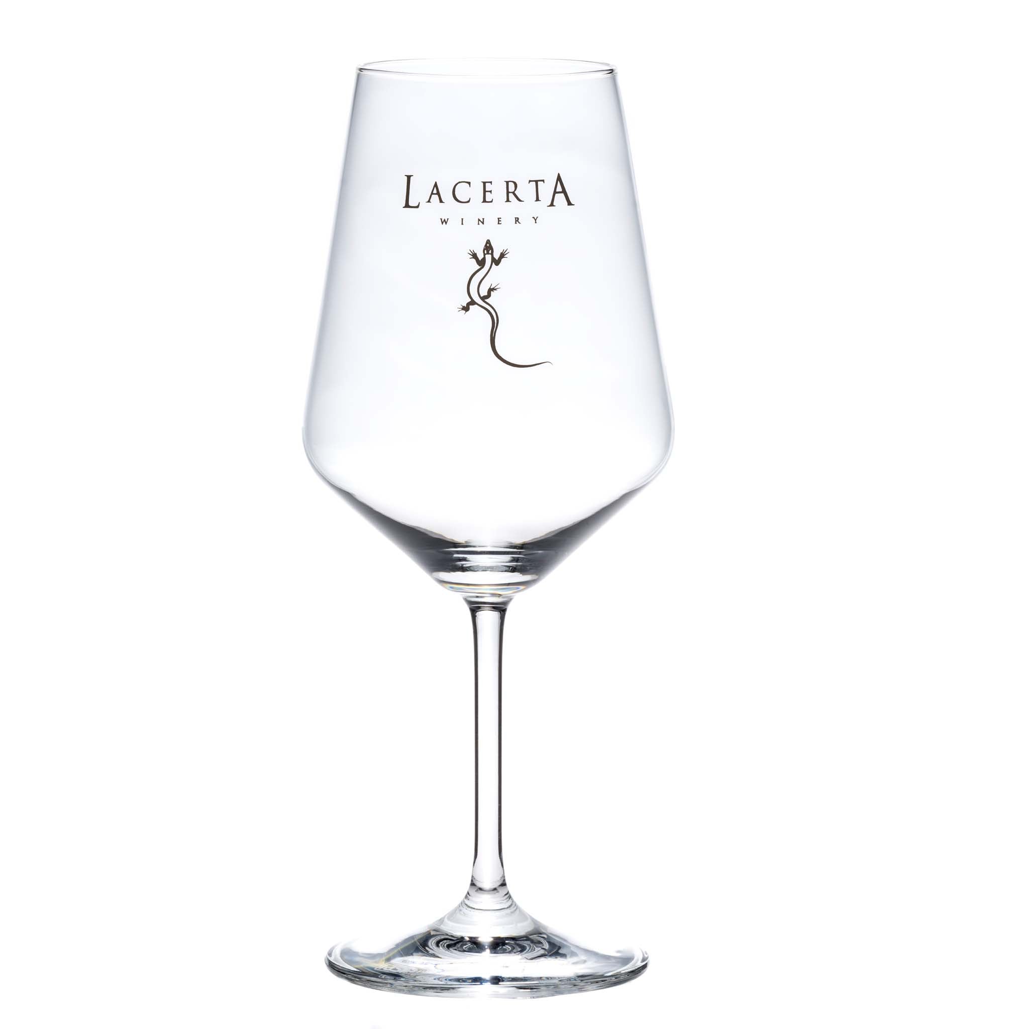 Pahar vin LacertA – pahar de vin din sticlă fină, cu însemnele LacertA