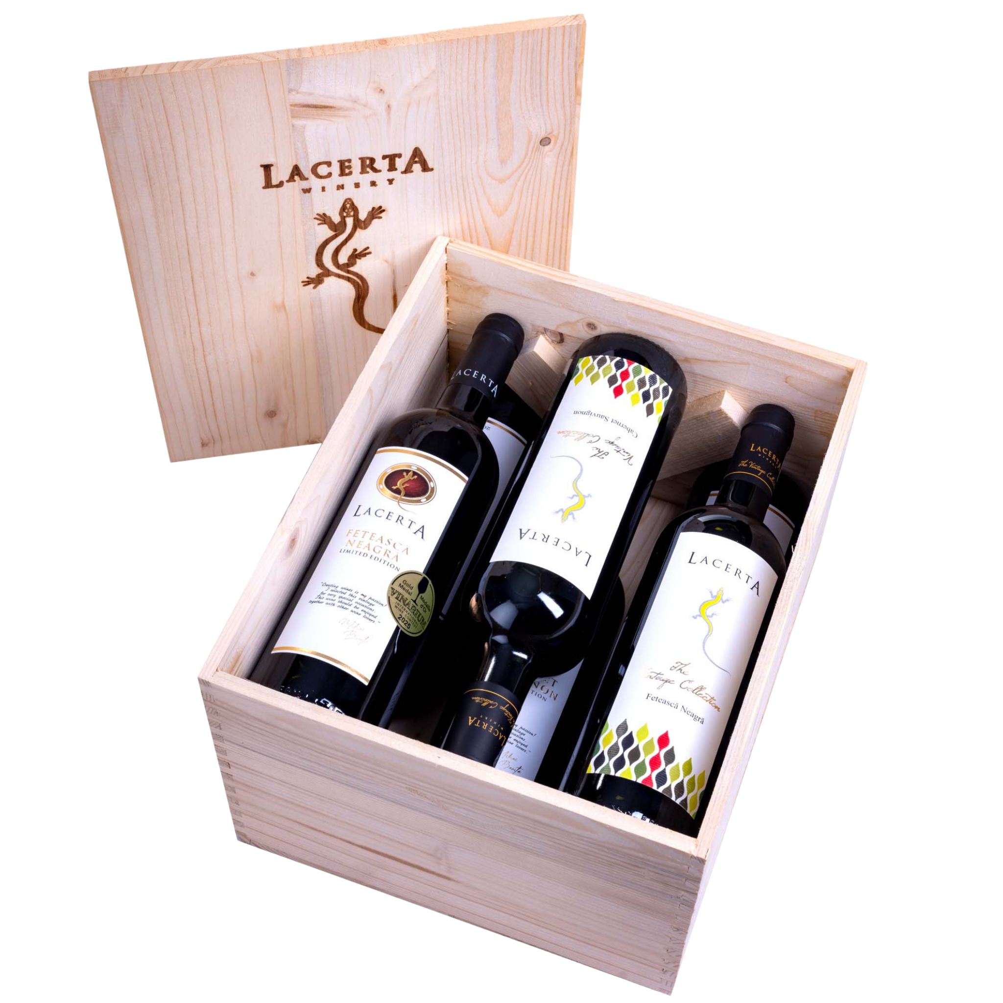Cutie lemn 6 sticle 750ml