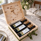 Pachet LacertA Verticală Cuvée IX – cutie de lemn, idee de cadou