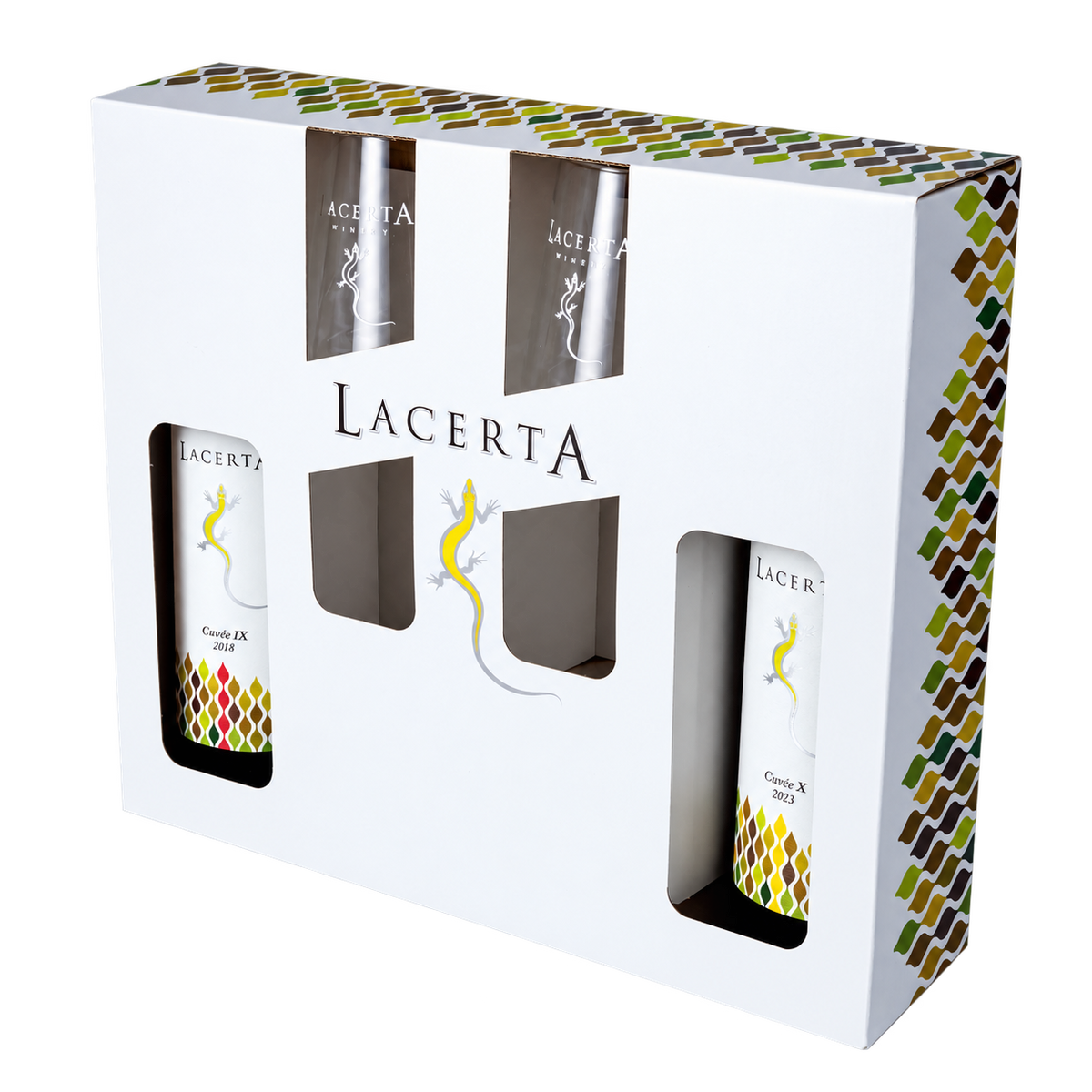 LacertA Cuvée Experience – Cuvée IX și Cuvée X cu pahare branduite LacertA