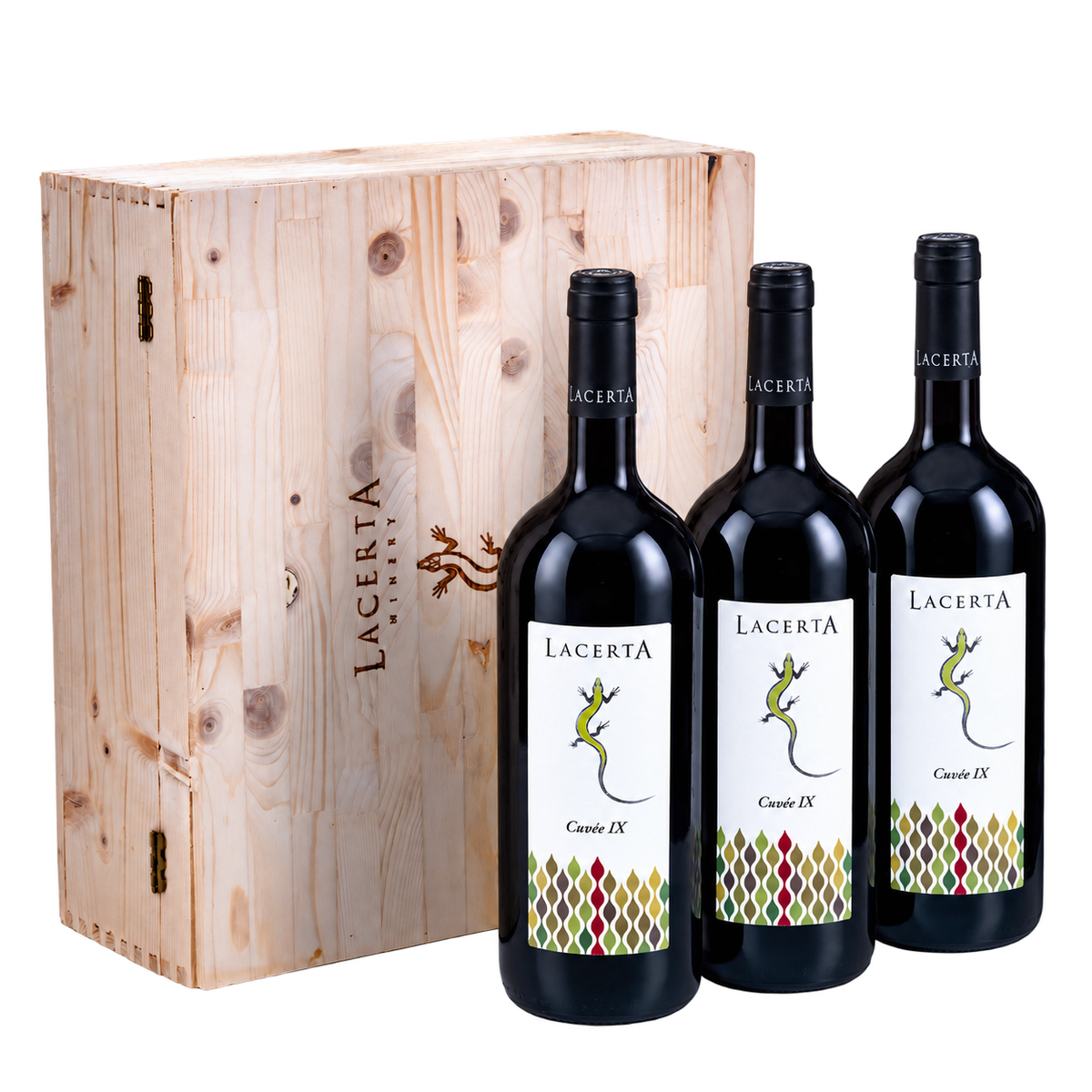 Pachet LacertA Verticală Cuvée IX 2013, 2015, 2016 – trei sticle de vin roșu