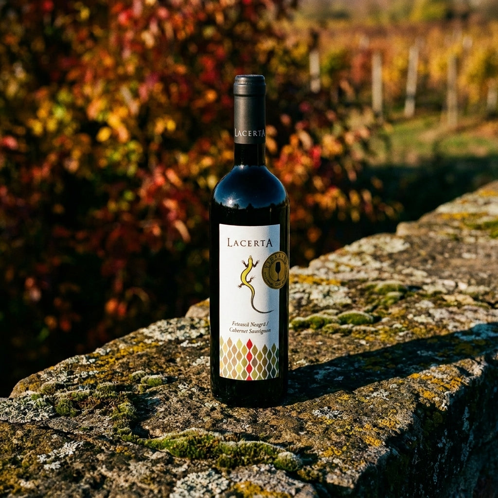 LacertA – Fetească Neagră, Cabernet Sauvignon – sticlă de vin, 750ml, Crama LacertA