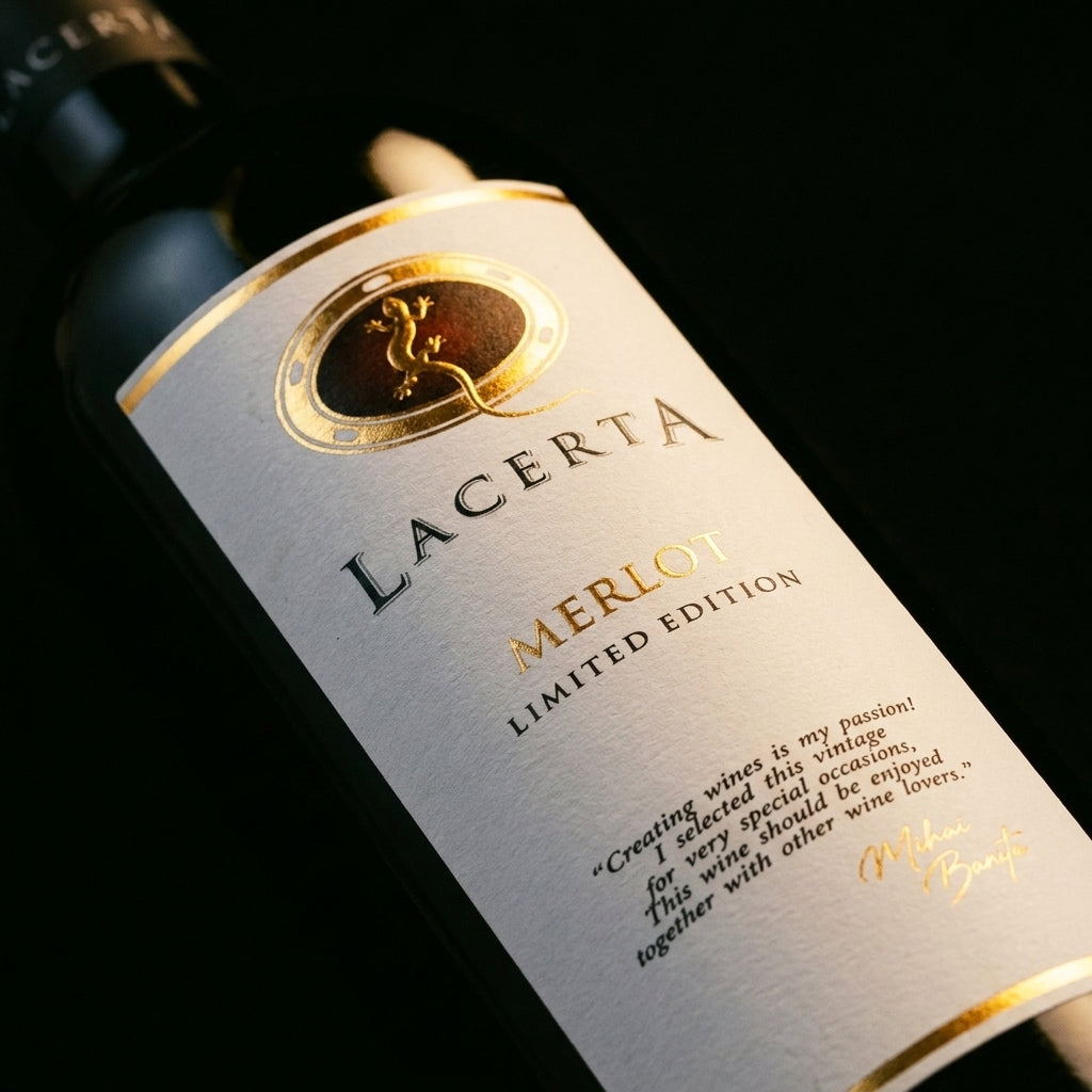 Limited Edition – Merlot – sticlă de vin, 750ml, Crama LacertA