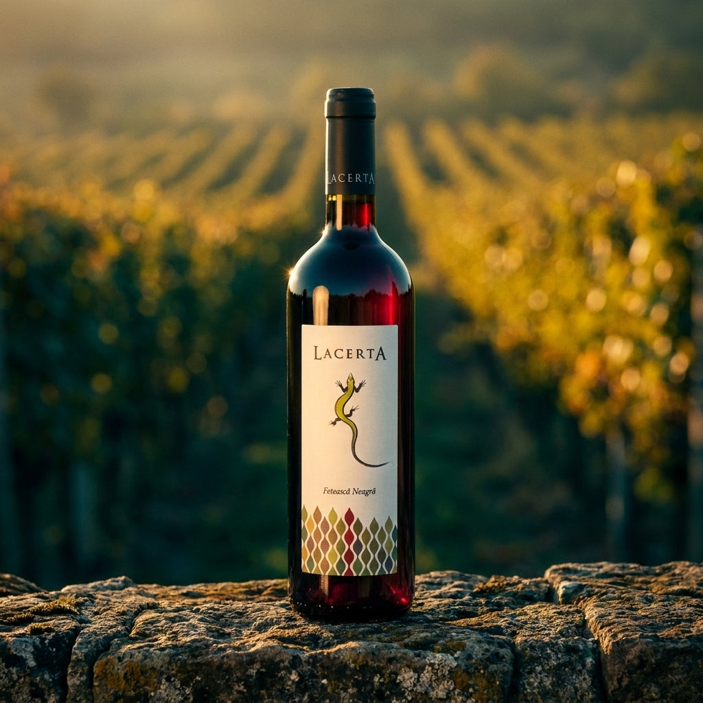 LacertA – Fetească Neagră – sticlă de vin, 750ml, Crama LacertA